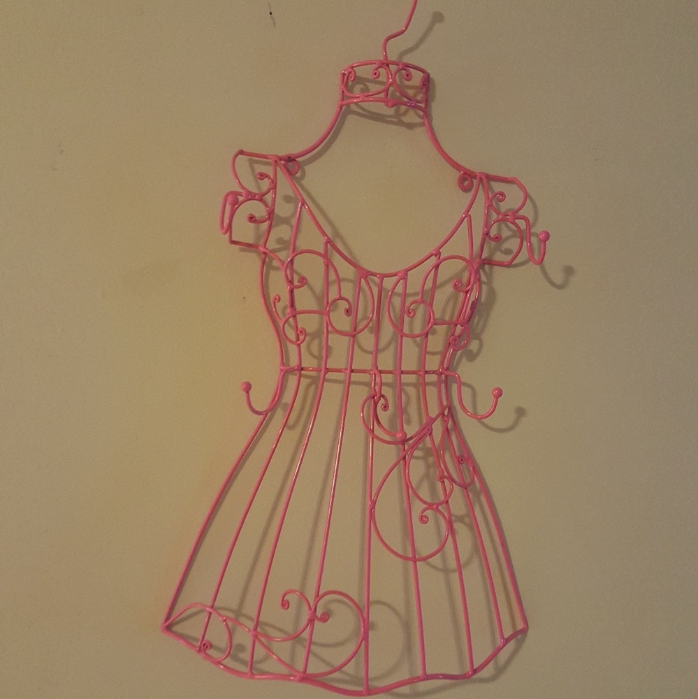 Cute metal wall hanger for jewerly, scarfs, etc